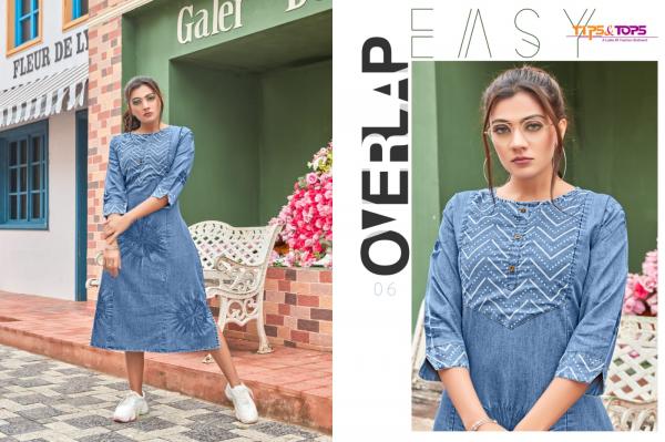 Tips & Tops Denimos 3 Designer Western Wear Denim Kurti 